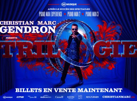 Poster: Christian Marc Gendron, Théâtre Lionel-Groulx, Saturday, February 6