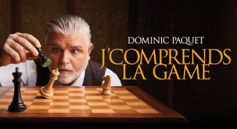 Poster: Dominic Paquet – J’comprends la game, Théâtre Desjardins (LaSalle), Thursday, February 18