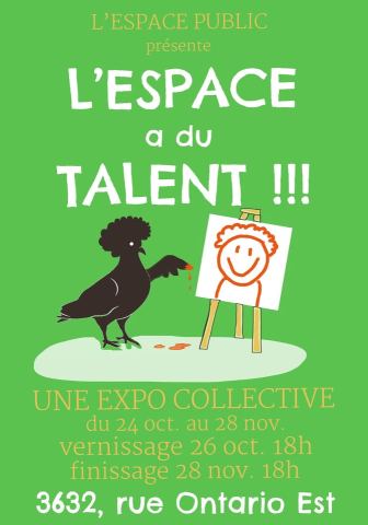 Poster: VERNISSAGE DE L'EXPO : L'ESPACE A DU TALENT