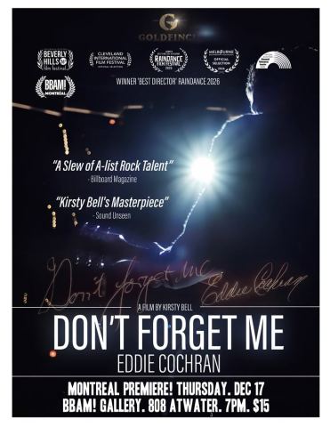 Poster: Don't Forget Me Eddie Cochran