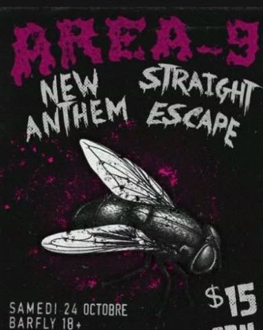 Poster: Area 9, New Anthem, Straight Escape