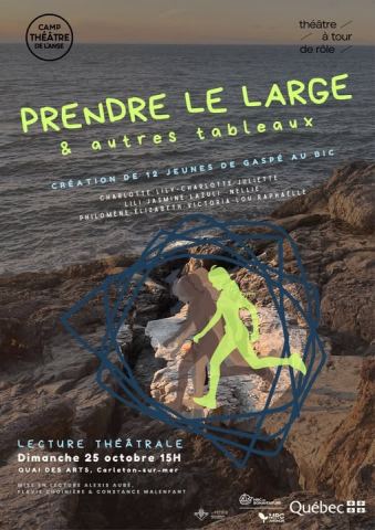 Poster: Avant le lever du rideau | Lecture publique, Studio du Quai des arts, Sunday, October 25