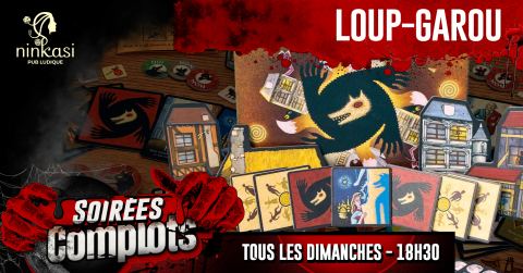 Poster: Les Dimanche Complots: Le Pacte des Loups-Garous, Ninkasi Bar & Bistro, Sunday, December 6