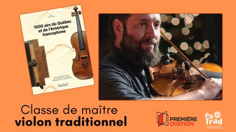 Poster: Classe de maître en violon traditionnel • Olivier Demers * places restantes uniquement pour les 35 ans et moins, La Charpente des Fauves, Saturday, November 14