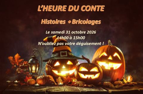 Poster: L’heure du conte – Histoires et bricolages