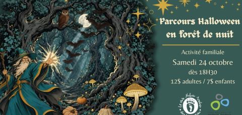 Poster: Parcours familial de la forêt, Parc Régional Val-David-Val-Morin secteur Far Hills, Saturday, October 24