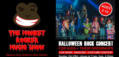 Poster: Monkey Rock Music Halloween Rock Concert