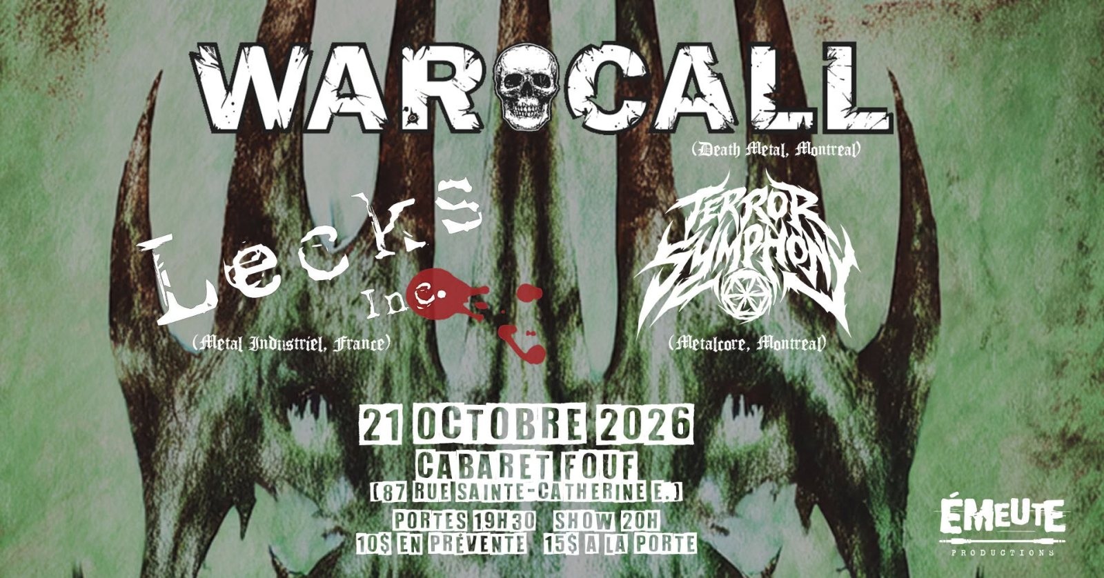 WARCALL + LECKS INC. + TERROR SYMPHONY