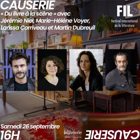 Poster: L’habitude des ruines - Du livre à la scène (FESTIVAL INTERNATIONAL DE LA LITTÉRATURE)
