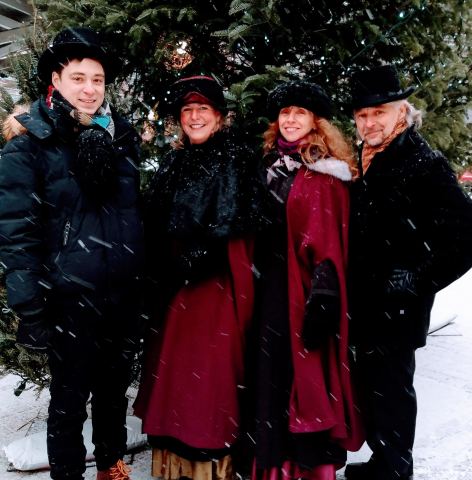 Poster: Chanteurs de Noël déambulants : Quatrissimo