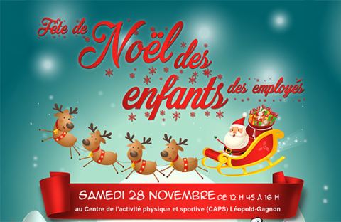 Poster: Fête de Noël des enfants des employés – Ouverture des inscriptions