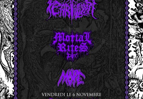 Poster: Feartilizer / Mortal Rites / Mope @ Le Sous-sol du Knock-out, Knock-Out, Friday, November 6