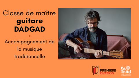 Poster: Classe de maître en guitare DADGAD • Yann Falquet * places restantes uniquement pour les 35 ans et moins, Centre communautaire Jean-Guy Drolet, Saturday, February 27