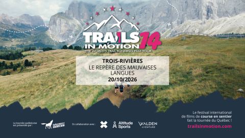 Poster: Trails in Motion – Trois-Rivières #1
