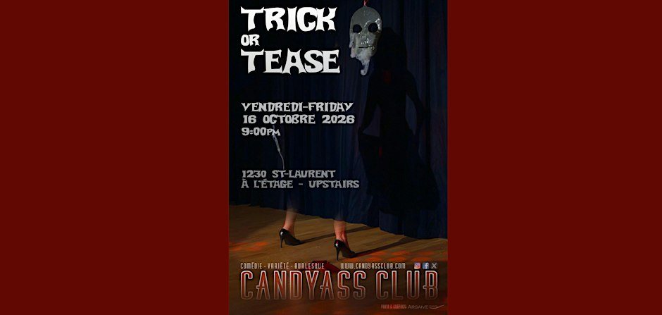 Trick Or Tease Halloween Candyass Cabaret