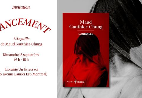 Poster: Lancement - L'ANGUILLE de Maud Gauthier-Chung, Librairie un livre à soi, Sunday, September 13