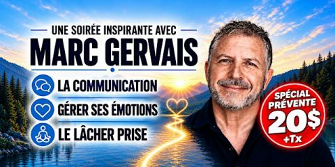 Poster: Joliette : Mercredi 28 octobre 2026 à 19h30 – Conférence de Marc Gervais