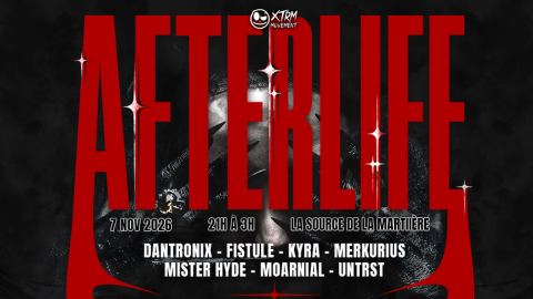 Poster: AFTERLIFE 2026, La Source de la Martinière, Saturday, November 7