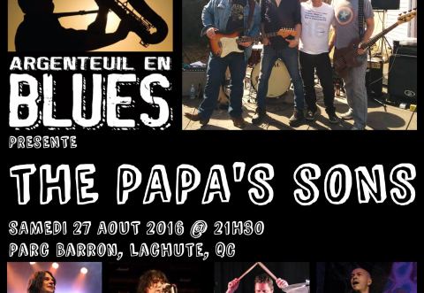 Poster: The Papa's Sons - Festival Argenteuil En Blues, Parc Barron, Saturday, August 27