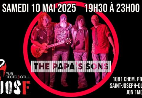 Poster: THE PAPA'S SONS au Resto-Pub de la Montagne samedi 10 mai 2025