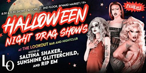 Poster: “HALLOWEEN NIGHT with Saltina, Sunshine and Rip Em - 8:30pm