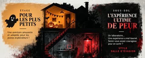 Poster: Maison hantée pour l'Halloween