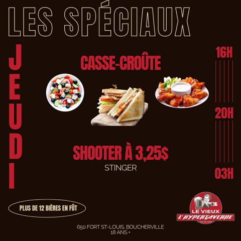 Poster: 🍗Les jeudis casse-croûte