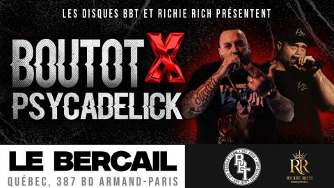 Poster: Boutot & Psycadelick à Québec