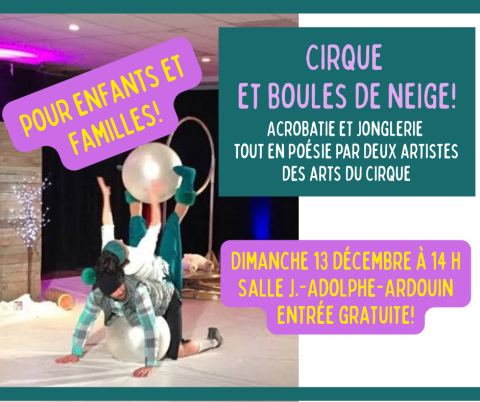 Poster: Cirque et boules de neige