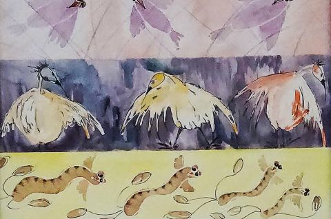 Poster: Exposition - Les oiseaux volent... la liberté - Kathleen Hall et Jane Baronet