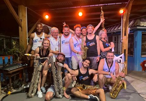 Poster: FUNKY JAZZ GANG EN CONCERT, La Fabrique de théâtre insolite (Les Sages Fous), Saturday, July 19