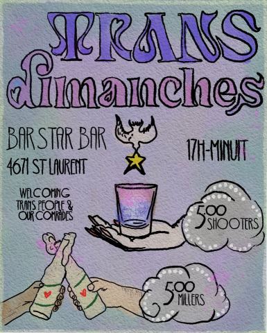 Poster: TRANS DIMANCHES AU BAR STAR BAR