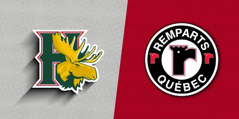 Poster: Les Mooseheads d'Halifax c. Les Remparts de Québec