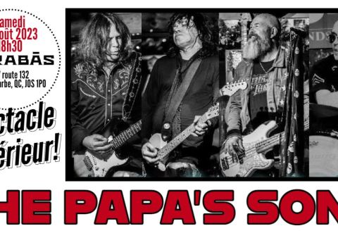 Affiche : THE PAPA'S SONS au Barabas, Brasserie Barabas, samedi 12 août
