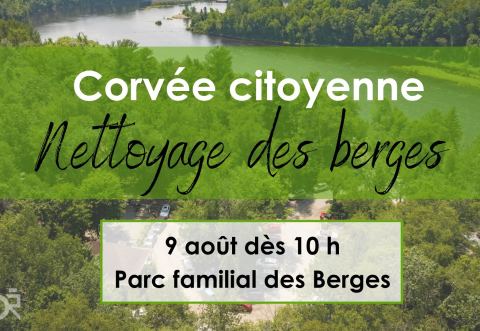 Poster: Corvée citoyenne - nettoyage au Parc familial des Berges, Parc Familial des Berges, Sunday, August 9