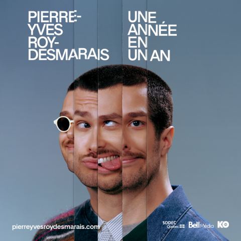Poster: Pierre-Yves Roy-Desmarais — Une année en un an, Théâtre du cuivre, Monday, April 26