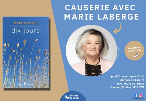Poster: Causerie avec Marie Laberge