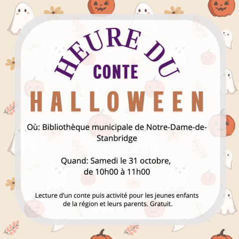 Poster: Heure du conte : 31 octobre