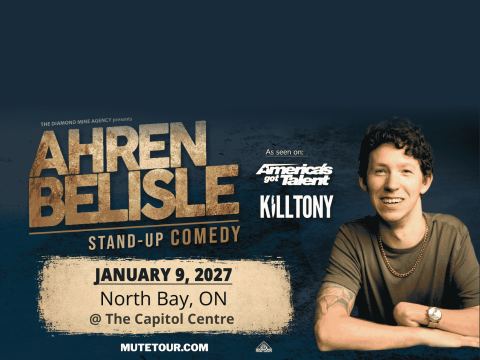 Poster: Ahren Belisle Live In North Bay ON