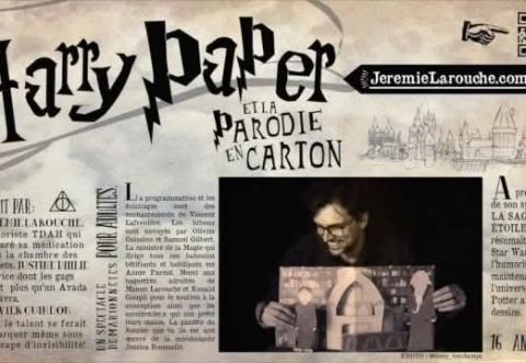 Poster: HARRY PAPER et la parodie en carton, La Petite Boîte Noire, Thursday, October 29