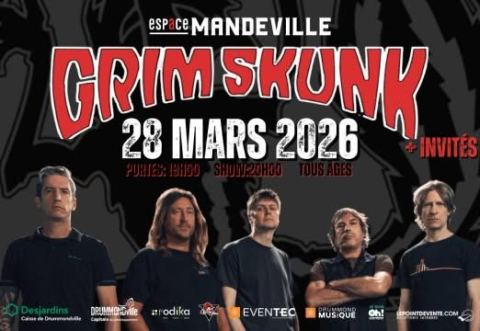 Poster: Grimskunk avec Conflit Majeur et Dékorà