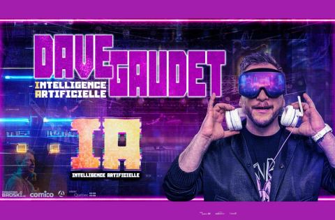 Poster: Dave Gaudet — Intelligence Artificielle, Le Club Dix30, Friday, January 22