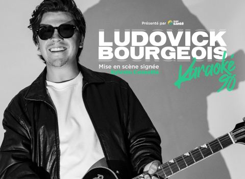 Poster: Ludovick Bourgeois - Karaoké 90 - Salle Albert-Rousseau, Québec