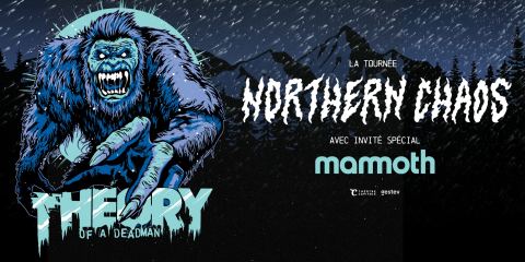 Poster: Theory of a Deadman, Théâtre Capitole, Monday, March 8