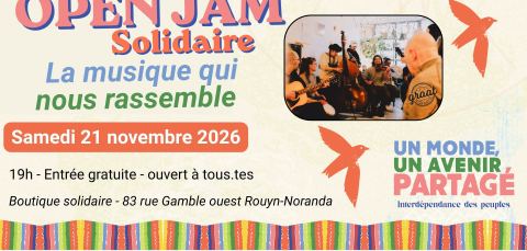 Poster: OPEN JAM - Solidaire