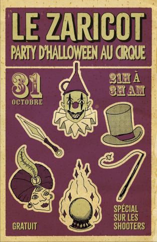 Poster: L'HALLOWEEN AU CIRQUE DU ZARICOT