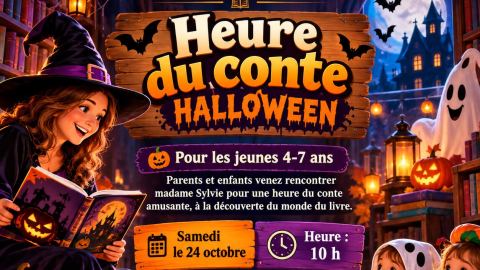 Poster: Heure du conte d'Halloween