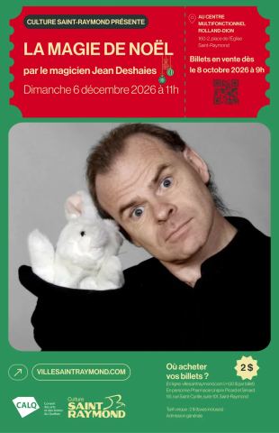 Poster: LA MAGIE DE NOËL par le magicien Jean Deshaies
