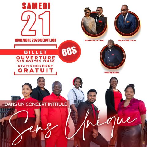 Poster: Concert SENS UNIQUE