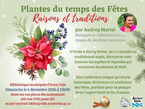 Poster: Plantes du temps des Fêtes - Raisons et traditions